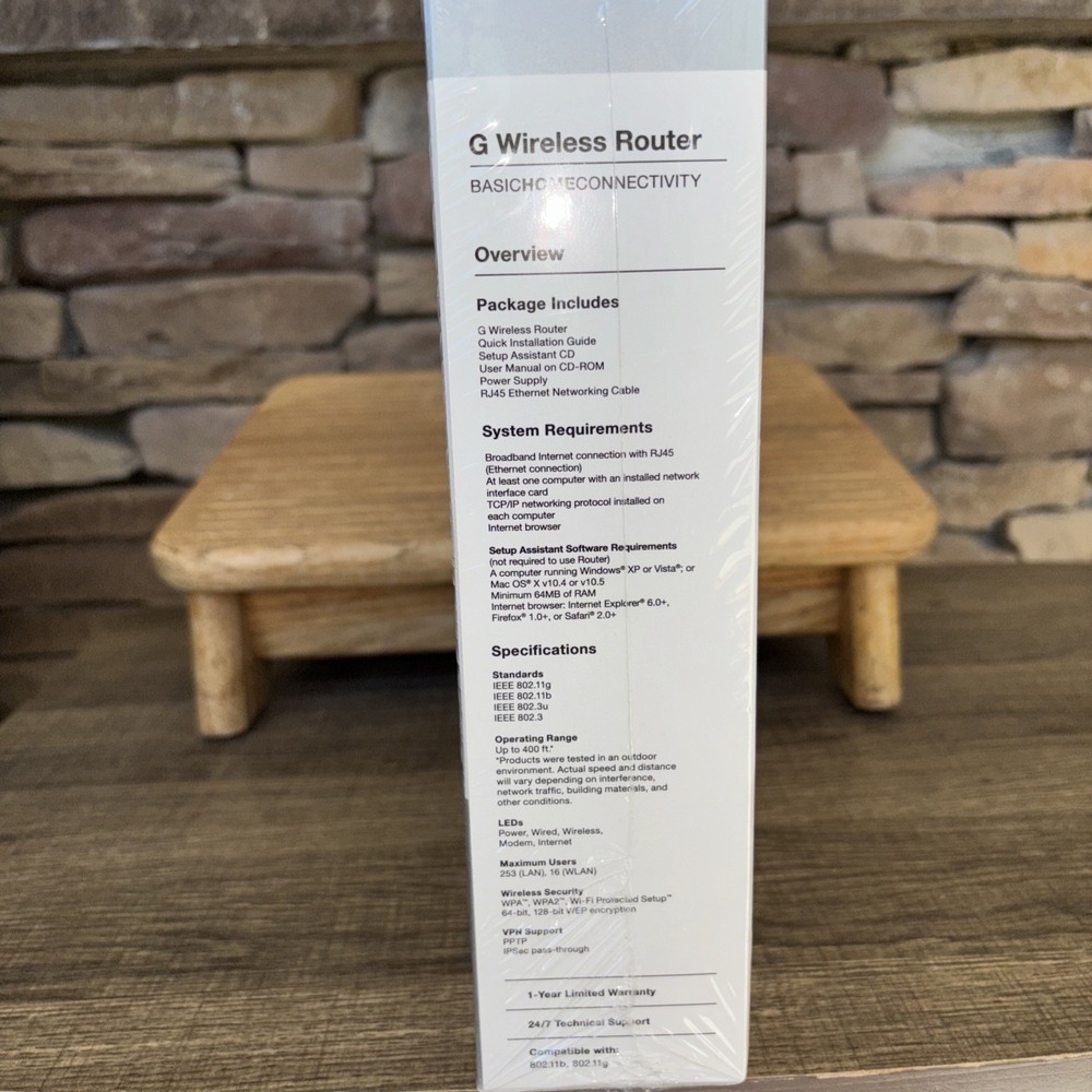 Belkin G WIRELESS ROUTER Sealed In Box Simple Setup With Instructions - Picture 3 of 7